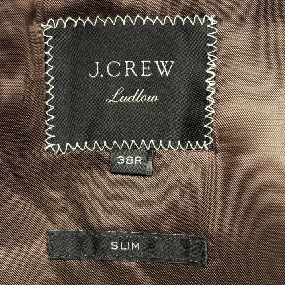 J Crew Ludlow Sport Coat Mens 38R Gray Glen Plaid Irish Wool Magee of Donegal - Picture 2 of 15